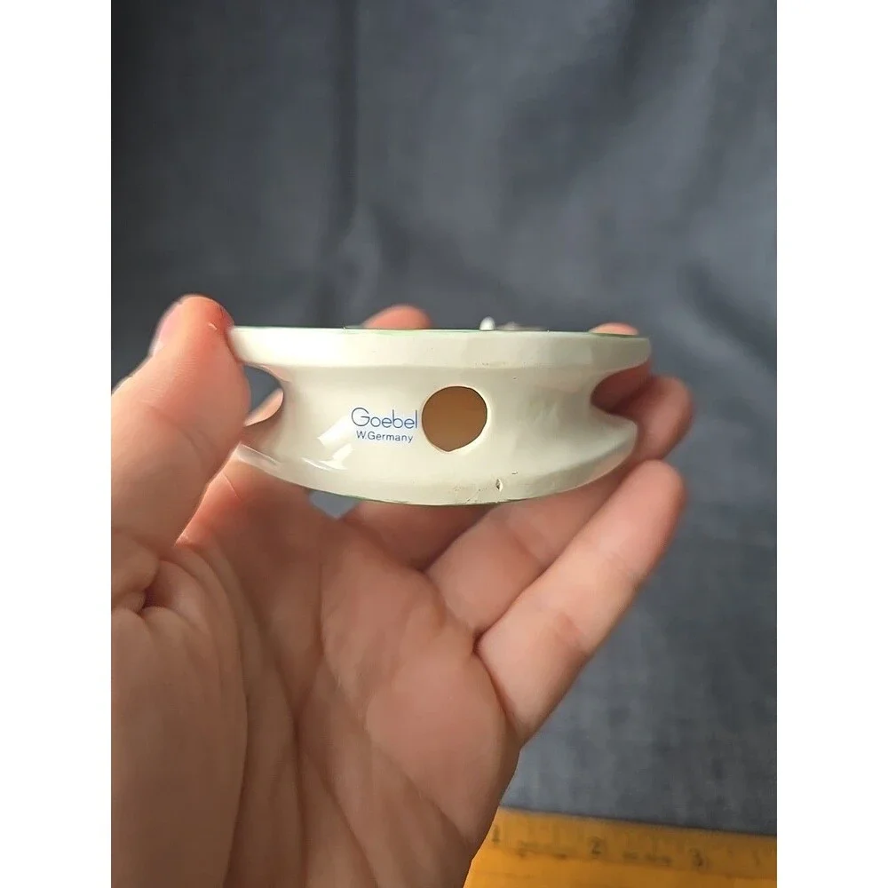 Vintage Goebel 1987 Rocking Horse Christmas Ornament West Germany Porcelain